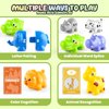 Toddlers Animal Alphabet Matching Toys with Flash Cards - Educational Double-Sided Alphabet Learning Toys Uppercase Lowercase Letter Matching Game, Birthday Gift for Kids Boys Girls 3 4 5 Year Old