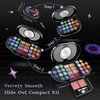 Color Nymph Travel Makeup Palette with Mulit-Colors Eyeshadows,Concealer, Body Glitter,Lip Glosses,Blush,Highlighter,Makeup Applicators And Mirror