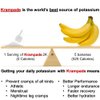 Krampade Electrolytes Powder Potassium Supplement - 2000 mg K+, 2X More Than Coconut Water | Cramp Relief and Prevention | Hydration Powder