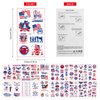 4th of July Decorations Temporary Tattoos, 152 Pieces Different USA Fourth of July Temporary Tattoos, American Flag, Patriotic Tattoos for Independence Day