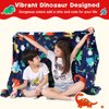 Lukeight Dinosaur Blanket for Boys Girls, 380GSM Dino Throw Blanket Dinosaur Gifts Toys for 1 2 3 4 5 6 7 8 9 10 Year Old Child Toddler Teen, Soft Kids Blankets for Easter Birthday Gifts, 50x60 Inches