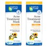Earth's Care Acne Treatment Mask - 5% Sulfur Cystic Acne Treatment - Acne Medicine for Face Pimples and Blackheads 2.5 OZ (2 Tubes)