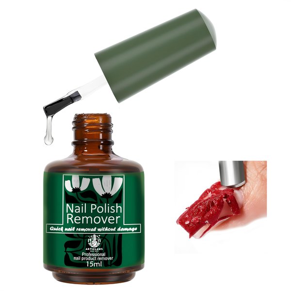 ArtiClaws Tiptrendz Nail Polish Remover Nail Glue Remover for Press on Nails 15ml Nail Gel Remover Quick & Easy Nail Polish Remover No Soak