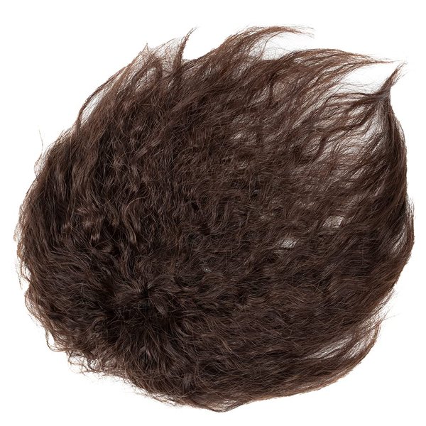 ZMVA Synthetic Hair Topper With Bangs Clip In Hair Extensions Wavy Black Brown Hair Pieces for Women cover the white hair