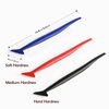 FOSHIO Vinyl Car Wrapping Flexible Micro Squeegee Curves Slot Tint Tool Set 3 in 1 with Different Hardness for Installing Vehicle Wraps and Auto Stickers