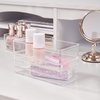 STORi SimpleSort 6-Piece Stackable Clear Drawer Organizer Set | 6" x 3" x 2" Rectangle Trays | Small Makeup Vanity Storage Bins and Office Desk Drawer Dividers | Made in USA