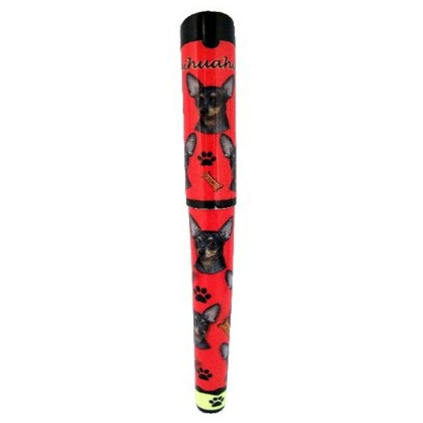 E&S Pets Black Chihuahua Pen Easy Glide Gel Pen, Refillable with A Perfect Grip, Great for Everyday Use, Perfect Black Chihuahua Gifts for Any Occasion