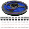 4 Pin RGB LED Strip Connectors 10mm Set, RGB LED Strip Extension Cable Wire, Solderless LED Connectors 10mm for 5050 3528 RGB LED Strip Lights