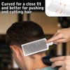 Fade Combs Barber Combs and Neckline Shaving Template and Hair Trimming Guide,Adjustable Curved Silicone Haircut Band,Great DIY Home Hair Clippers for Adults and Kids (Grey)