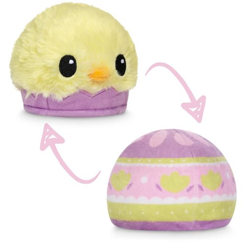 TeeTurtle - The Original Reversible Easter Egg + Chick - Cute Sensory Fidget Stuffed Animals That Show Your Mood - Perfect Easter Basket Stuffer!