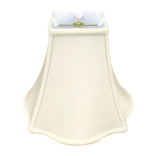 Royal Designs Fancy Square Bell Lamp Shade - Eggshell - 6 x 14 x 11.5