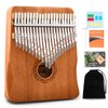 Kalimba Thumb Piano,YUNDIE Portable 21 Keys Mbira Finger Piano with Tune Hammer and Study Instruction,Musical Instruments Gift for Kid Adult Beginners Professional(Brown)