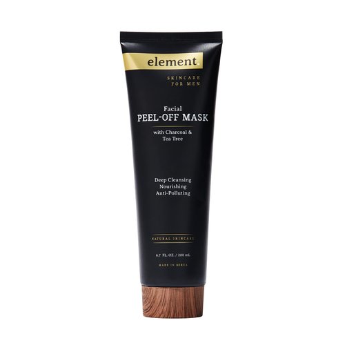 Element Charcoal & Tea Tree Peel Off Face Mask - Deep Cleansing, Remove Excess Dirt & Oil, Unclog Pores, Blackhead Remover Peel Off Mask - Cruelty Free Korean Skin Care For All Skin Types