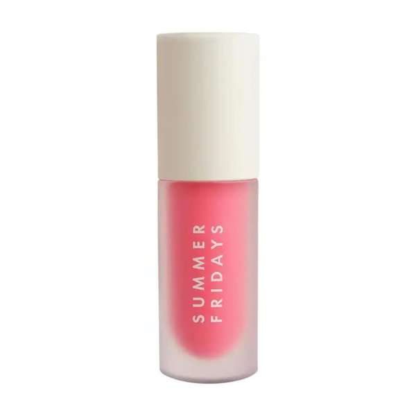Summer Fridays Dream Lip Oil for Moisturizing Sheer Coverage, High-Shine Tint, and Deep Hydration - Blush Dreams (0.15 Oz)