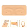 Healvian Silicone Eyebrow Tattoo Practice Skin 2Pcs Microblading Fake Makeup Skin Sheets Eyebrow Model Eyeliner Tattoos Latex Skin for Beginners
