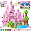 Annexfun Building Blocks-100PCS Building Blocks, Building Castle Princess Castle Garden STEM Cubes for Toddler Kids Toys, Construction Toys for Kids Ages 3+, Christmas Birthday Gifts for Girls