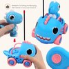 Toddler Remote Control Car, Cartoon RC Dino Chasers Cars, Toddler Toys, 3 Year Old Boy Toys, Car Toys for 3 Year Old Boys, Music & Sound Christmas Birthday Gift