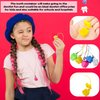 60 Pcs Plastic Tooth Savers Necklace Colorful Tooth Holders Tooth Necklaces Container for Kids Teeth Keepsake Theme Party Supplies Goodie Bag Fillers, 5 Colors