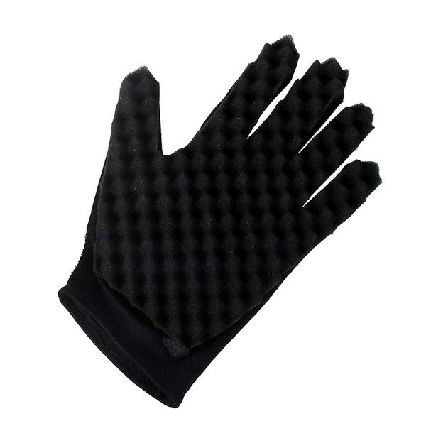 Magic Curly Sponge Gloves, Xafissy Hair Curl Sponge Gloves Hair Styling Tool Twist Brush Glove for Curly Hair Styling Care