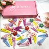 Binrina 30PCS Cute Hair Clips Set for Girls, Metal Hair Clips Cute Candy Color Cartoon Design Hair Pins Flower Petal Hair Clip Cloud Hairpins Best Gifts For Kids Party Birthday (30PCS)