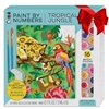 Bright Stripes Paint by Numbers Kit for Kids: Easy to Follow Paint by Numbers Canvas with Frame Kids Paint Kit (Paint by Numbers Tropical Jungle)