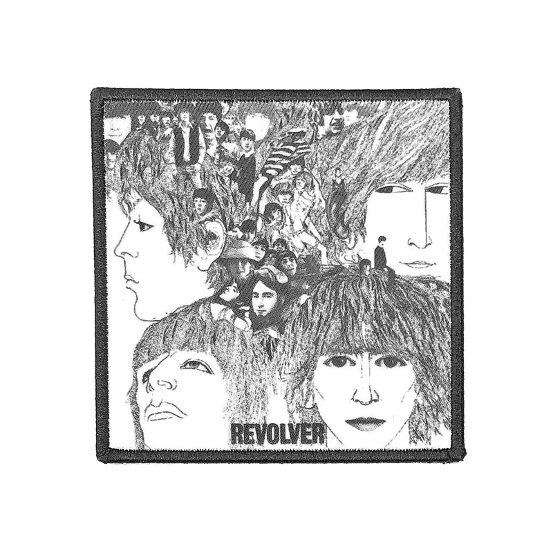 The Beatles Patch Revolver Album Cover Official Black Embroidered Iron ...