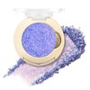 FOCALLURE Eyes On Me Pressed Powder Eyeshadow, Shimmery Eye Makeup & Highlight, Long-Lasting, High Pigmented Single Shade Eye Color, Glitter Finish, Hypoallergenic, BL01 Blue Sand