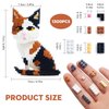 GaoDeBuChou Calico Cat Micro Building Block Set,1300 Pieces Animals Mini Bricks kit,Birthday Gifts for Adults and 14+Teens