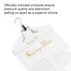 Sunny Hair Extensions Hanger with Dust-Proof Storage Bag Holder Hair Extensions Hairpieces Waterproof Portable Suit With Transparent Zip Up Closure White Color 1 Set