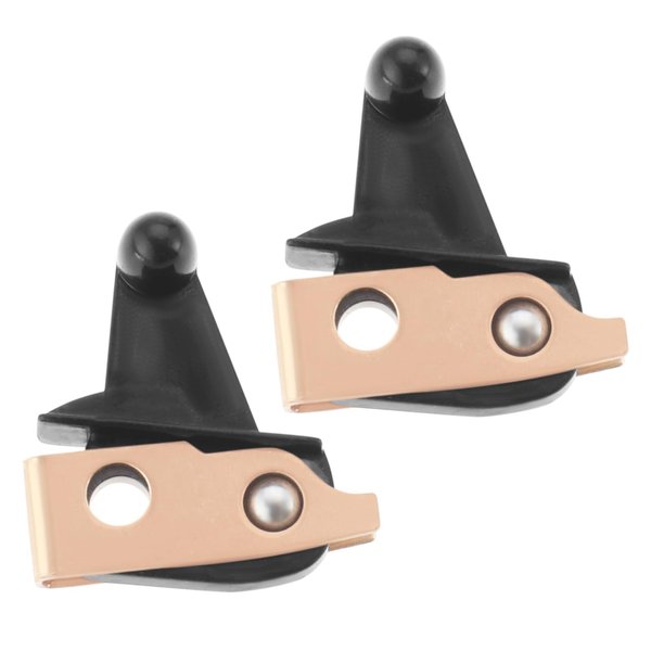 Micro Traders 2PCS Hair Clipper Power Switch Accessories Compatible with Wahl Senior Compatible with Magic 1.85x1.94cm Hair Tool Replacement Power Switch Black and Gold