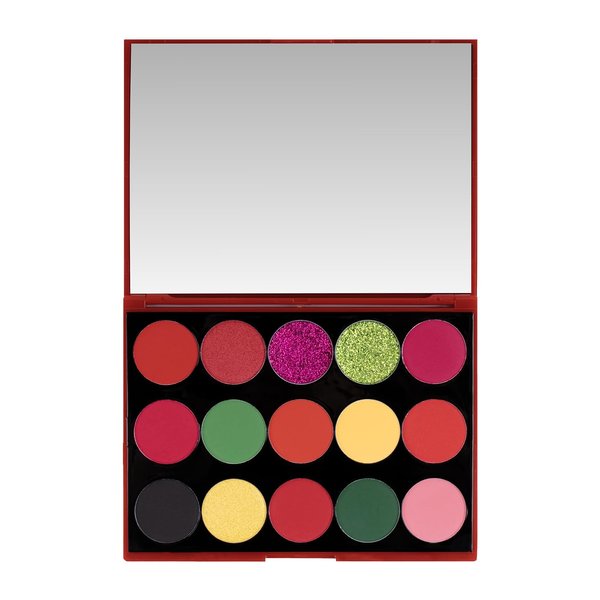 KimChi Chic Cherry Chic Eyeshadow Palette - 12 Ultra Pigmented Shades, Shimmer, Matte & Glitter Finishes, Talc Free & Infused with Vitamin E, Cruelty Free, Sex Kitten, 0.68oz