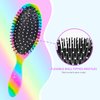 Kids Hair Brush Girls, Toddler Wet Dry Detangling Hair Brush for Curly Thick Hair Pain-Free Comb Girls Kids Women Unicorn Mermaid
