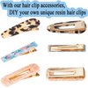 60PCS Alligator Hair Clips Metal Flat Hair Clips Barrette for Resin Molds, Duckbill Hair Clips DIY Accessories for Resin Art Crafts