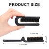 Mozeat Lens Folding Boar Bristles Brush, Collapsable Pocket Hair Brush with Natural Bristles, Anti-Static Range Hair Brush, Mini Beard Brush, Portable Hair Styling Tool for Women and Men