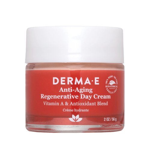 DERMA-E Anti-Aging Regenerative Day Cream – Astaxanthin Moisturizer for Face – Lightweight Firming Anti-Wrinkle Cream with Lavender, Jojoba Oil and Vitamin E, 2 oz