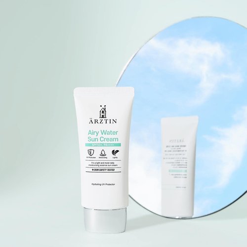Airy Water SUN Cream SPF50+, PA++++, Lotion Type, NO Whitecast Smooth Texture Light Finish Sun Lotion