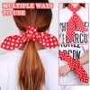 2 Pieces Polka Dot Headband Bandana Headband 50s Costume Hair Accessories Bows Wide Headwrap for Women and Girls (Big Dots)