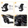PBYMT Black Detachable Mounting Luggage Rack Latch Clips Compatible for Harley Davidson Softail Sportster Touring Street Glide Road King Electra Glide 1986-2024