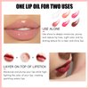 BEFIVECOK 3PCS Lip Oil Set, Hydrating Lip Glow Oil Lip Plumper Gloss, Tinted Lip Oils Transparent Long Lasting Non-sticky Lip Gloss, Plumping Lip Gloss Lip Care Kit (Pink & Rosewood & Cherry)
