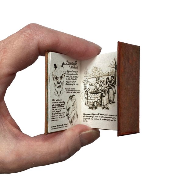 1/6 Scale Book for 12" Figure Miniature Doll Accessory Illustrated Readable Book Wesen Book of Lore By Little Things of Interest
