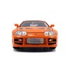 Jada Toys Fast & Furious Brian & Toyota Supra, 1:24 Scale Build n' Collect Die-Cast Model Kit with 2.75" Die-Cast Figure , Orange