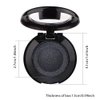 FeiCuiYun Black Eye Shadow with Mirror, Single Vegan Eyeshadow, Pressed Powder Eyeshadow Makeup,Matte Shade Eyelid Color Eye Makeup for Women,High Pigment,Long Wear,Waterproof,Natural,Intense Color