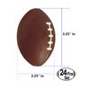 Wall2Wall Mini Sports Balls for Kids Party Favor Toy, Football, Squeeze Foam for Stress, Anxiety Relief, Relaxation. (24 Pack (Footballs)