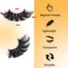 loladook 25 mm Lashes Mink Fluffy 3D Volume Mink Lashes Thick Big Long Fake Lashes Pack 25mm Dramatic Faux Mink False Eyelashes 10 Pairs