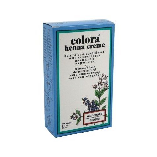 Colora Henna Creme Hair Color Mahogany 2 Ounce (59ml) (2 Pack)