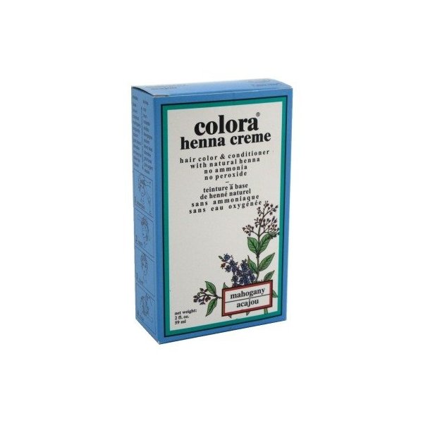 Colora Henna Creme Hair Color Mahogany 2 Ounce (59ml) (2 Pack)