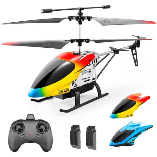 DRONEEYE M5 Remote Control Helicopter for Kids,Altitude Hold 2.4GHz RC Aircraft Helicopters with Gyro for Beginner Hobby Toys,30 Min Play,Indoor Flying with 3.5 Channel,LED Light,High,Low Speed