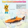 SINTETA Mini Action Figures, Minifigures Building Blocks Set Building Toys Action Figures Toy Set Characters Set Playset Cake Topper Figures Toys for Boys, Girls Kids & Adults, Orange