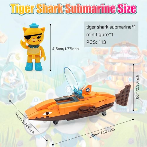 SINTETA Mini Action Figures, Minifigures Building Blocks Set Building Toys Action Figures Toy Set Characters Set Playset Cake Topper Figures Toys for Boys, Girls Kids & Adults, Orange