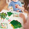 80UncleKimby 60pcs Christmas Crafts for Kids - DIY Xmas Tree Ornaments with Sticker Kits - Set for Holiday Decorations, Party Favors, and Classroom Activities